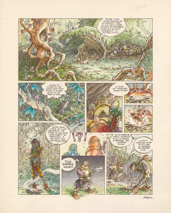 Planche couleur, Légendes des Contrées oubliées, La Saison des cendres (T.1), Thierry Ségur