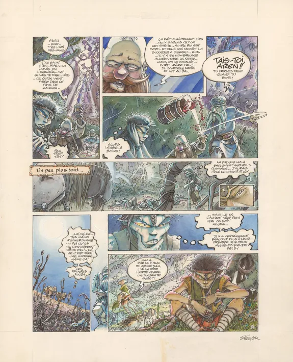 Planche couleur, Légendes des Contrées oubliées, La Saison des cendres (T.1), Thierry Ségur