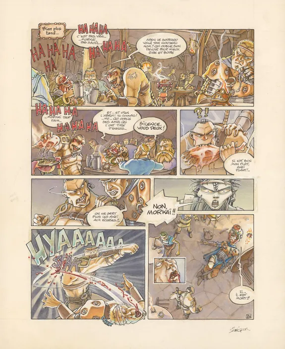 Colored original page, Légendes des Contrées oubliées, La Saison des cendres (T.1), Thierry Ségur