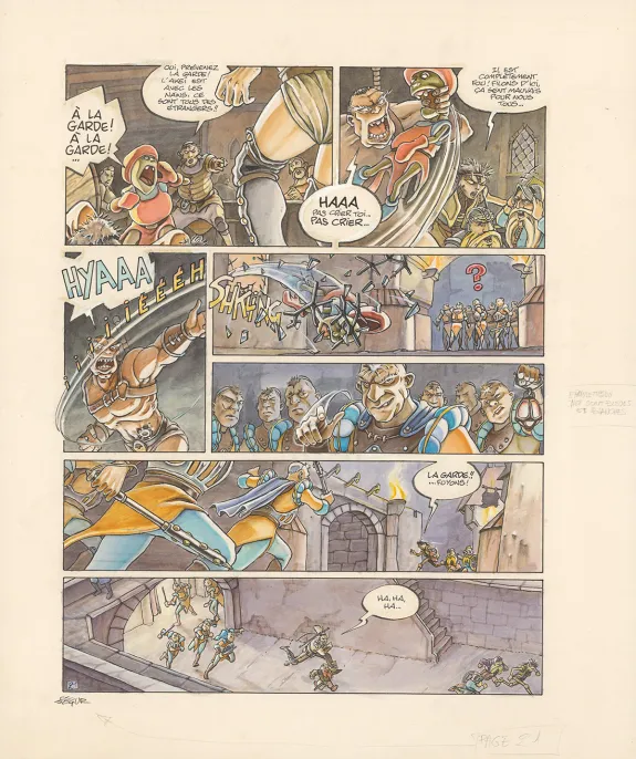 Planche couleur, Légendes des Contrées oubliées, La Saison des cendres (T.1), Thierry Ségur