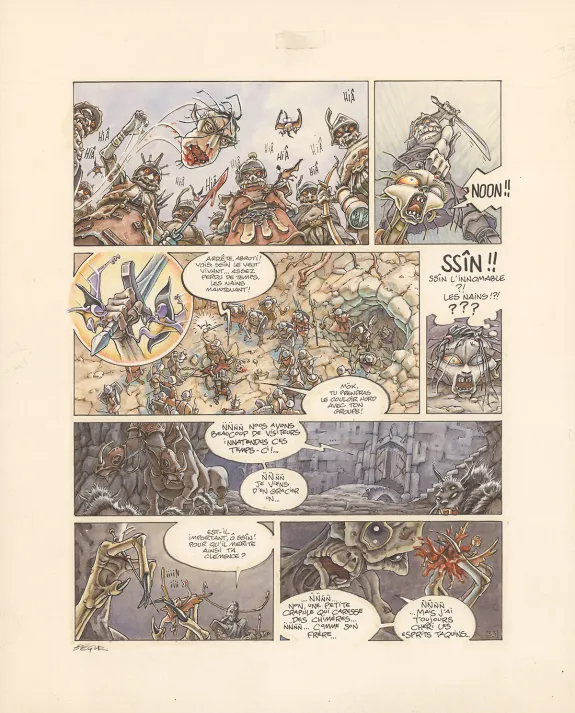 Planche couleur, Légendes des Contrées oubliées, La Saison des cendres (T.1), Thierry Ségur