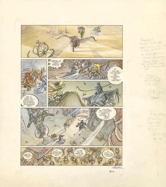 Planche couleur, Légendes des Contrées oubliées, Le Sang des rois (T.3), Thierry Ségur