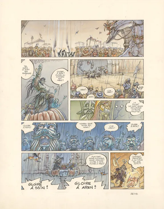 Planche couleur, Légendes des Contrées oubliées, Le Sang des rois (T.3), Thierry Ségur
