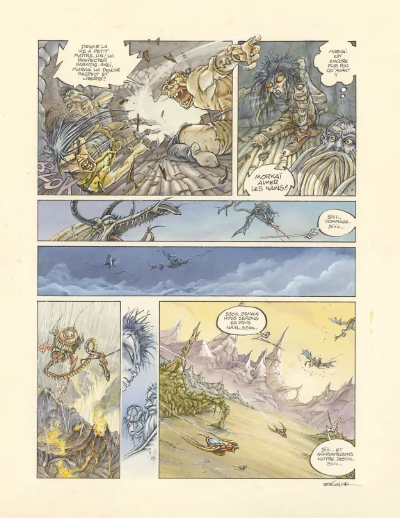 Colored original page, Légendes des Contrées oubliées, Le Sang des rois (T.3), Thierry Ségur