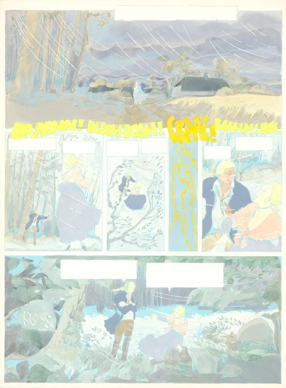 Color layout, Louis la Guigne, Fureur (T.8), Jean-Paul Dethorey
