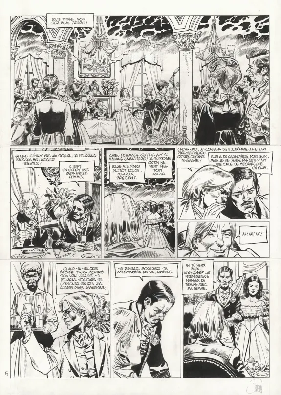 Planche noir et blanc, Louisiana, La Couleur du Sang (T.2), Gontran Toussaint