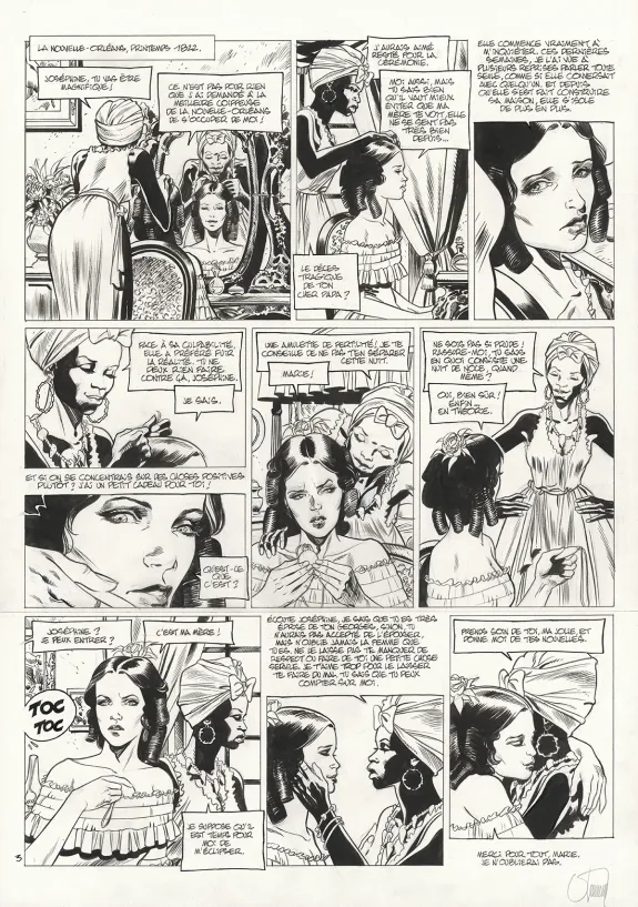 Planche noir et blanc, Louisiana, La Couleur du Sang (T.2), Gontran Toussaint