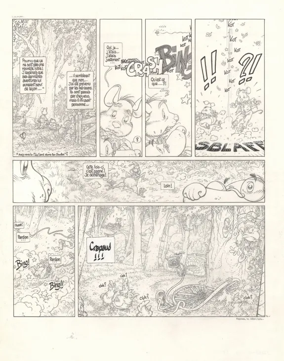 Black and white original page, Le Vent dans les Sables , L'Invitation au voyage (T.1), Michel Plessix
