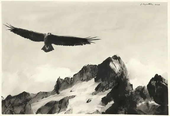 Illustration noir et blanc, Jean-Marc Rochette