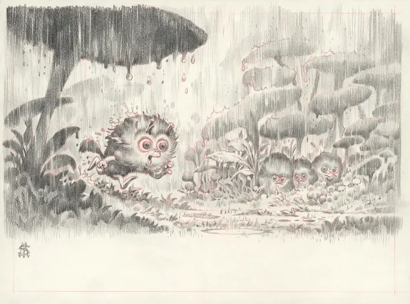 Illustration noir et blanc, Monstre , Monstre n'est pas bleu, Stan Manoukian