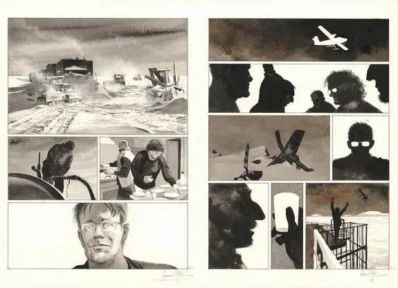 Planche couleur, La Lune est blanche, Emmanuel Lepage