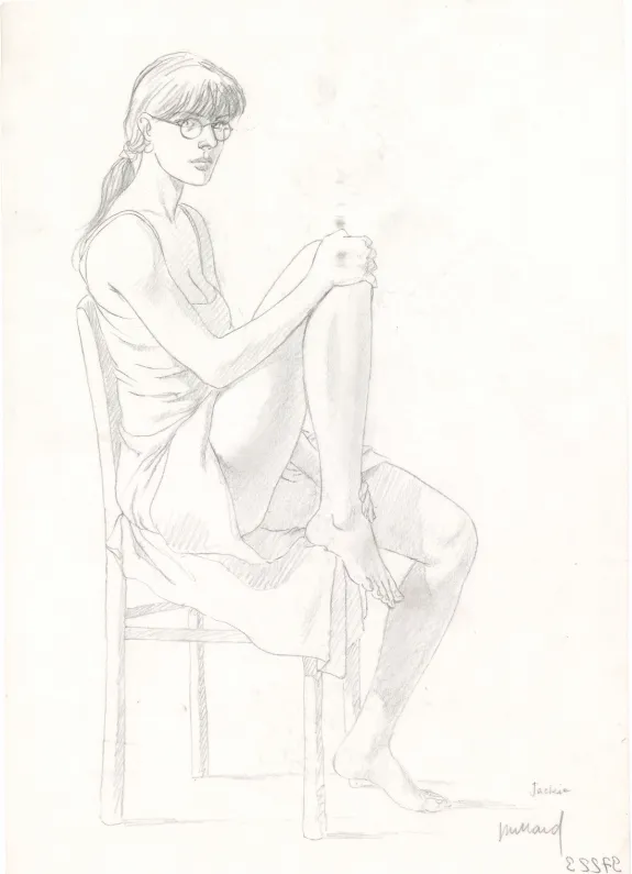 Black and white illustration, Après la pluie, André Juillard