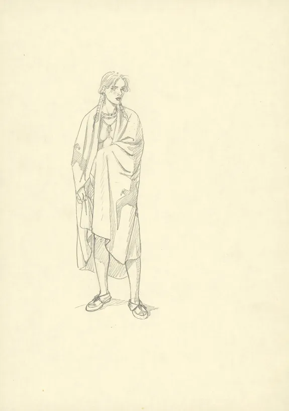 Sketch, Plume aux Vents, L'Oiseau-Tonnerre (T.2), André Juillard