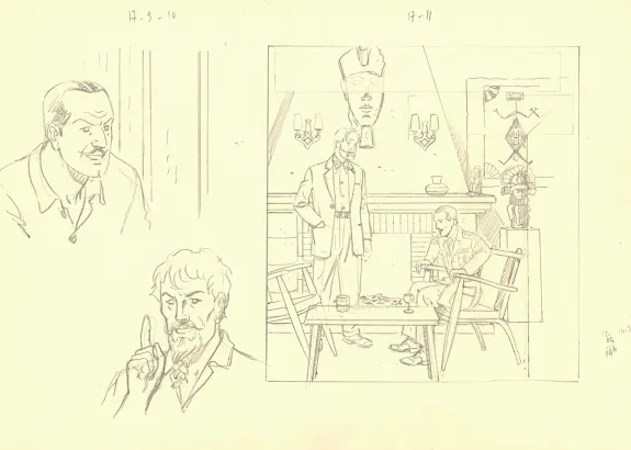 Sketch, Blake et Mortimer, Signé Olrik (T.30), André Juillard