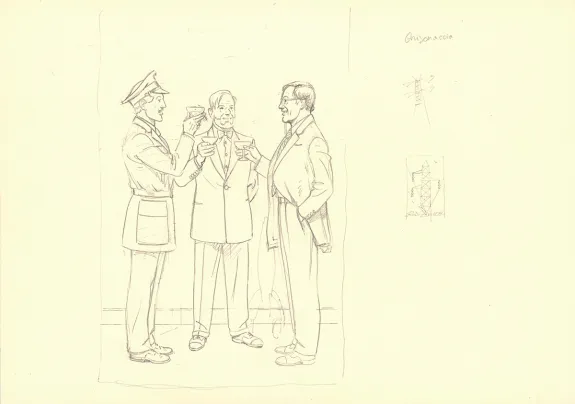 Sketch, Blake et Mortimer, André Juillard