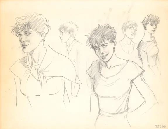 Sketch, Le Cahier bleu, André Juillard