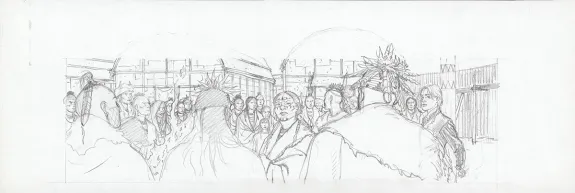 Sketch, Plume aux Vents, André Juillard