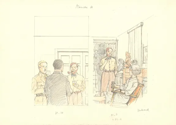 Illustration couleur, Blake et Mortimer, André Juillard