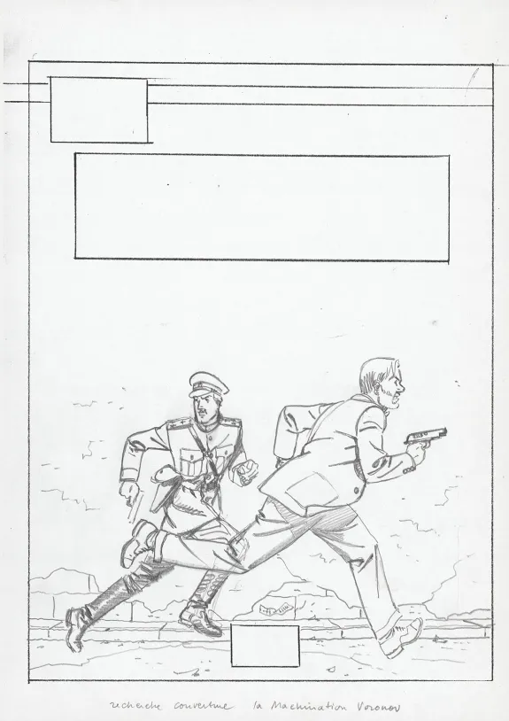 Cover project, Blake et Mortimer, La Machination Voronov (T.14), André Juillard