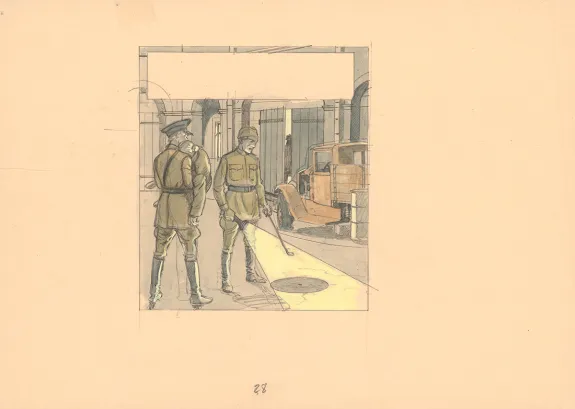 Illustration couleur, Blake et Mortimer, La Machination Voronov (T.14), André Juillard