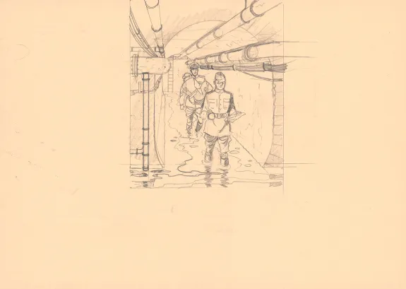 Projet de couverture, Blake et Mortimer, La Machination Voronov (T.14), André Juillard