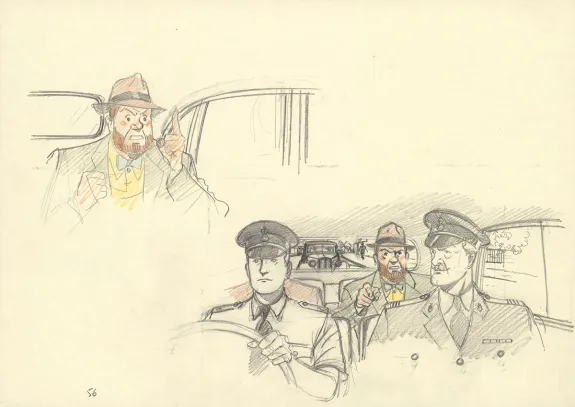 Sketch, Blake et Mortimer, La Machination Voronov (T.14), André Juillard