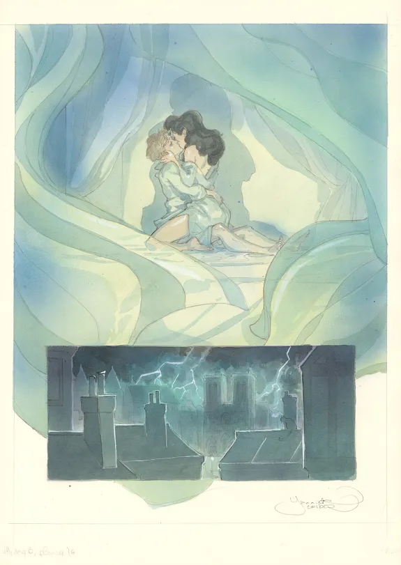 Colored original page, Le Voleur d'amour, Yannick Corboz