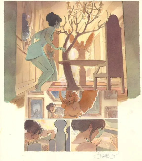 Colored original page, Le Voleur d'amour, Yannick Corboz