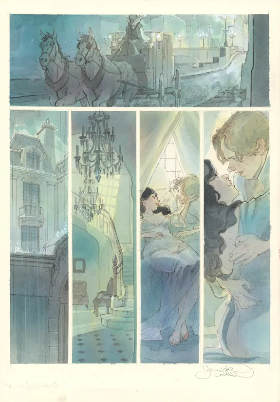 Colored original page, Le Voleur d'amour, Yannick Corboz