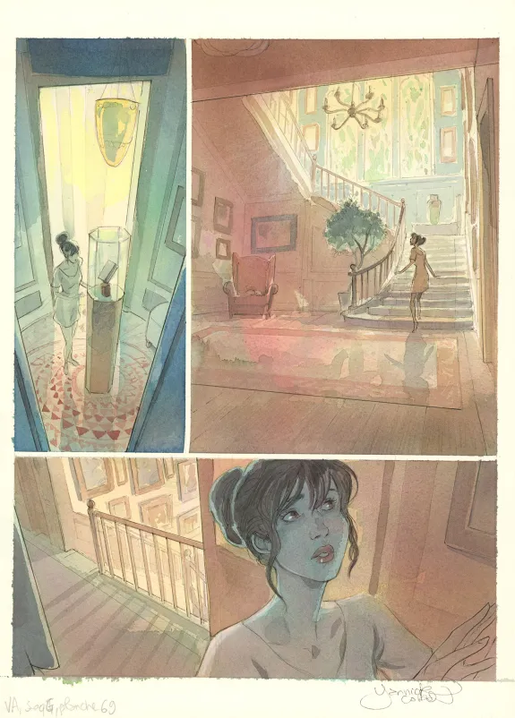 Colored original page, Le Voleur d'amour, Yannick Corboz