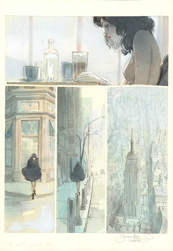 Colored original page, Le Voleur d'amour, Yannick Corboz