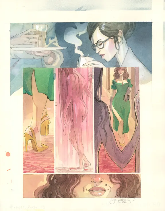 Colored original page, Le Voleur d'amour, Yannick Corboz