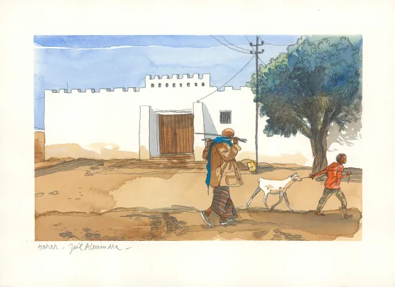 Colored illustration, Je est un autre, Joel Alessandra