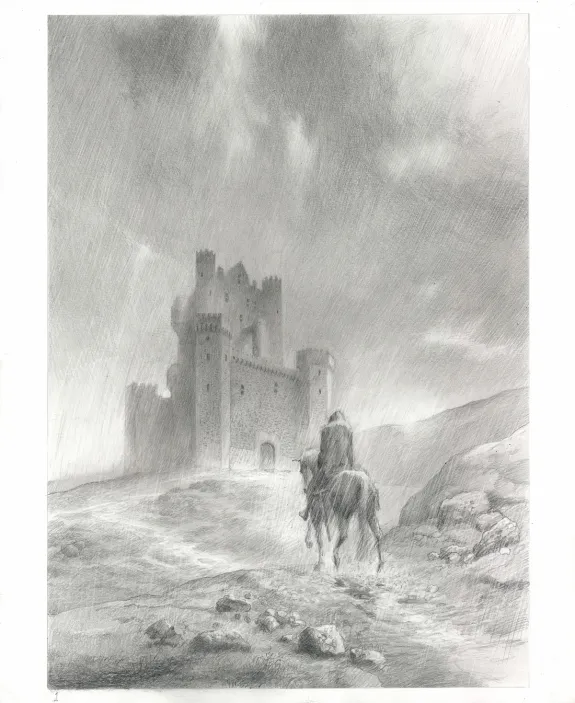 Black and white original page, Macbeth, Paul & Gaëtan Brizzi