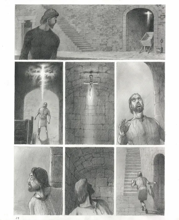 Planche noir et blanc, Macbeth, Paul & Gaëtan Brizzi