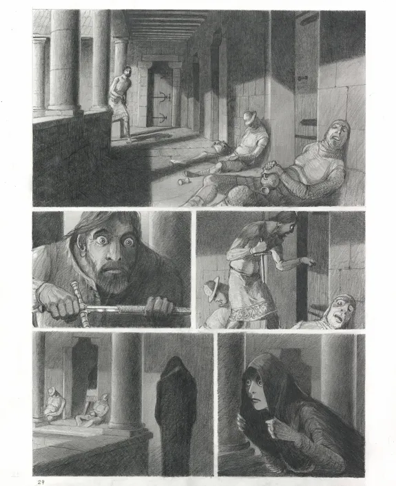 Planche noir et blanc, Macbeth, Paul & Gaëtan Brizzi