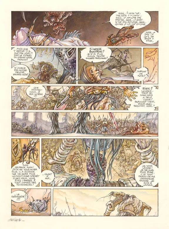 Colored original page, Légendes des Contrées oubliées, Le Sang des rois (T.3), Thierry Ségur