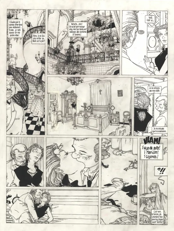 Planche noir et blanc, Julien Boisvert , Jikuri (T.3), Michel Plessix