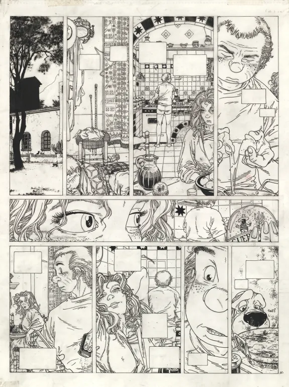 Planche noir et blanc, Julien Boisvert , Jikuri (T.3), Michel Plessix