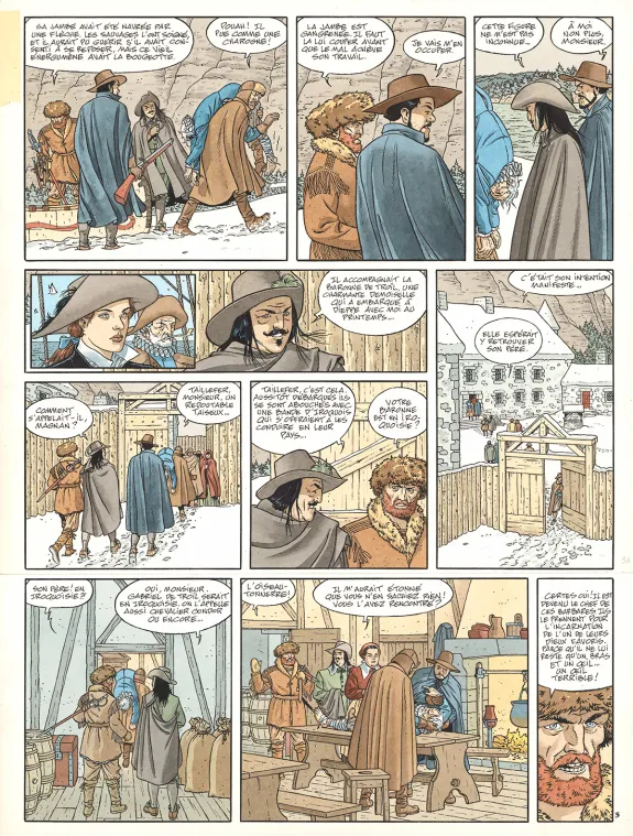 Planche couleur, Plume aux Vents, Beau-Ténébreux (T.3), André Juillard
