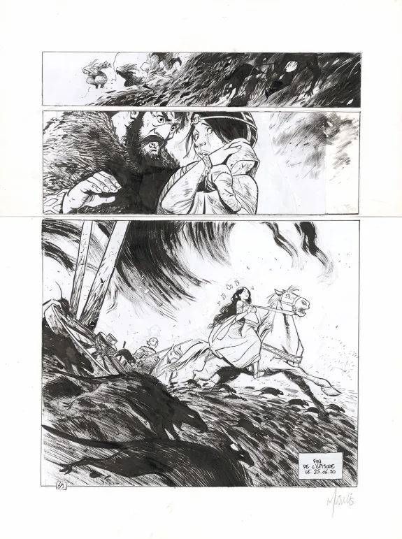 Planche noir et blanc, Ténébreuse, Livre premier (T.1), Vincent Mallié