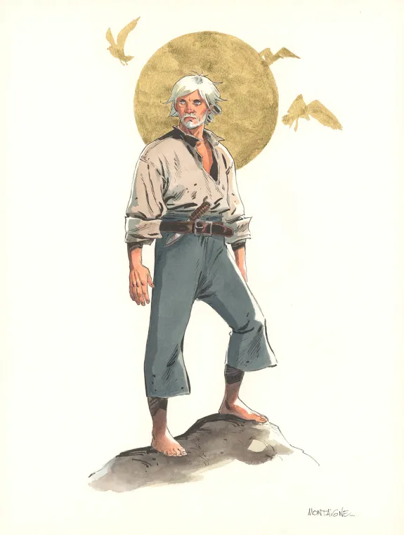 Colored illustration, 1629... ou l'Effrayante Histoire des naufragés du Jakarta, Thimothée Montaigne