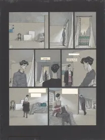 Colored original page, Crépuscule, Miguelanxo Prado