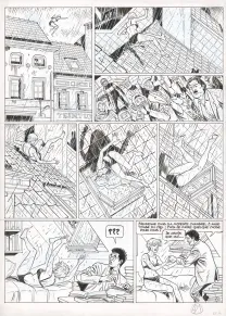 Black and white original page, Lady S., A ta santé, Suzie ! (T.2), Philippe Aymond