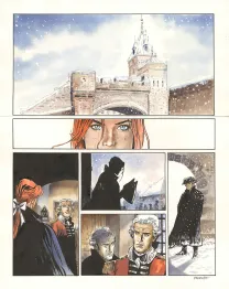 Colored original page, Nouvelle France, Bernard Vrancken