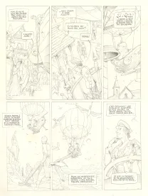 Planche noir et blanc, Sprague, Le Marin céleste (T.2), Olivier Roman