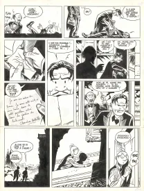 Planche noir et blanc, Théodore Poussin, La Terrasse des audiences tome 2 (T.10), Frank Le Gall