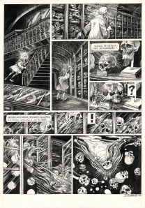 Planche noir et blanc, La Tête de mort venue de Suède, Daria Schmitt