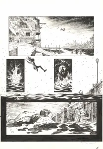 Black and white original page, Shi, Le Roi démon (T.2), Josep Homs