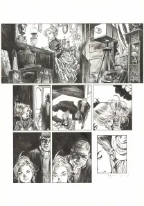 Black and white original page, Shi, Le Roi démon (T.2), Josep Homs